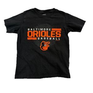 Baltimore Orioles MLB T Shirt XS Toddler 4/5 Black Short Sleeve